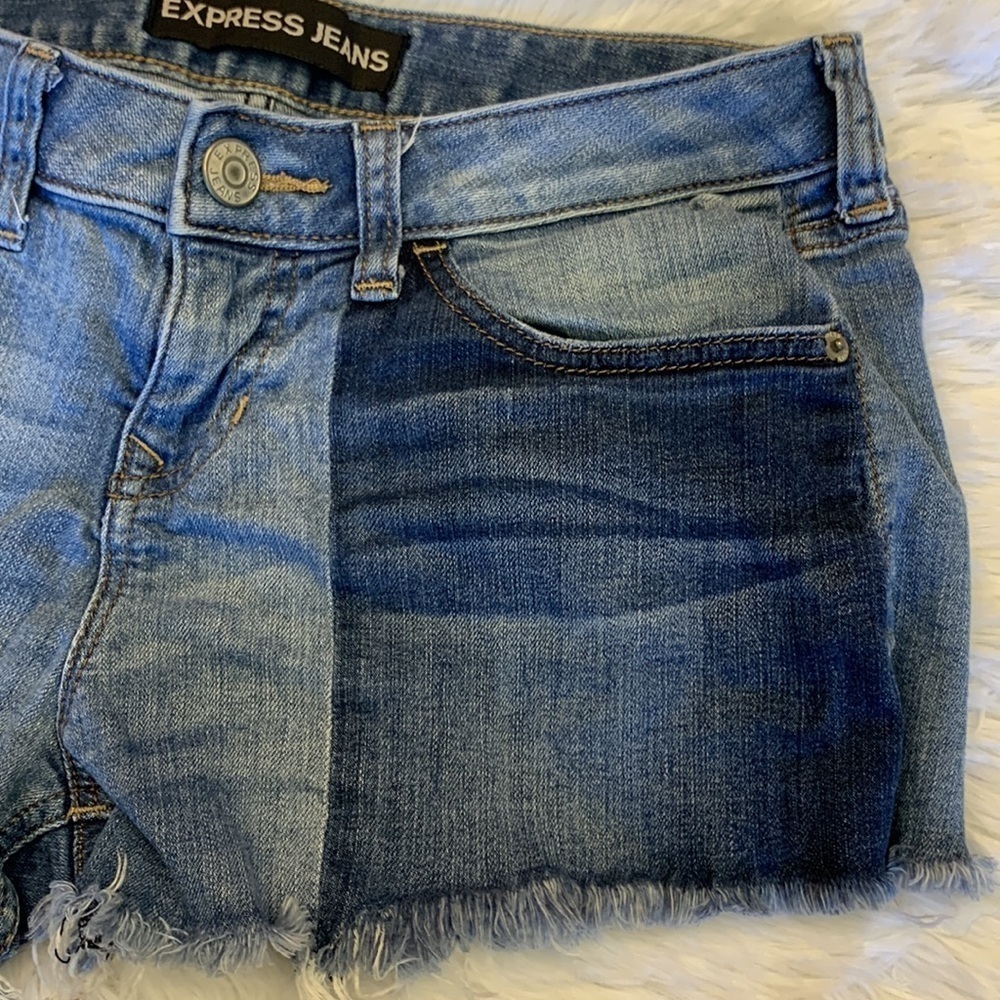 Express Cut Off Jean Shorts - Picture 3 of 13